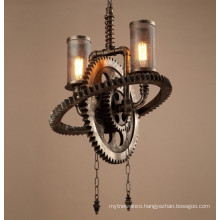 American Retro Industrial Cafe Bar Chandelier Iron Vintage Pendant Lamp